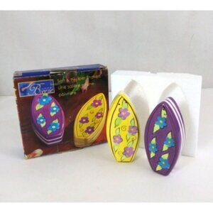 Vintage Alco Summer Breeze Hawaiian Surfboards Salt & Pepper Shakers #19247BE